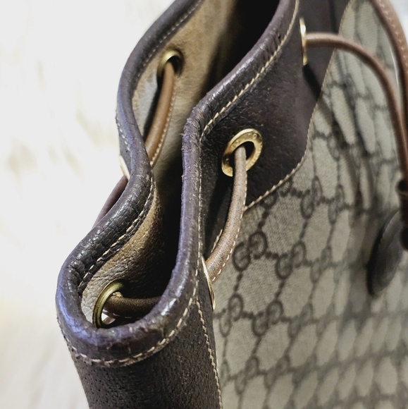 ❣️Gucci GG Supreme Web Sherry Line Bucket Bag❣️ - Picture 10 of 16
